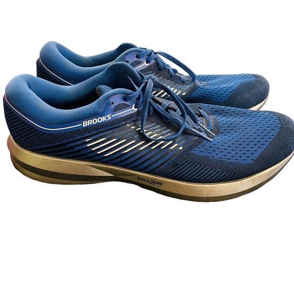 Brooks Levitate Mens 13 Running Sneakers Shoes Blue - Picture 3 of 7